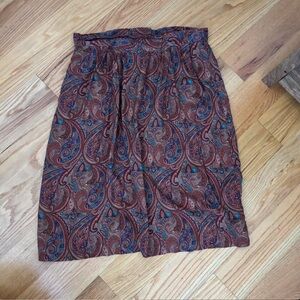 Paisley Print Women's Skirt